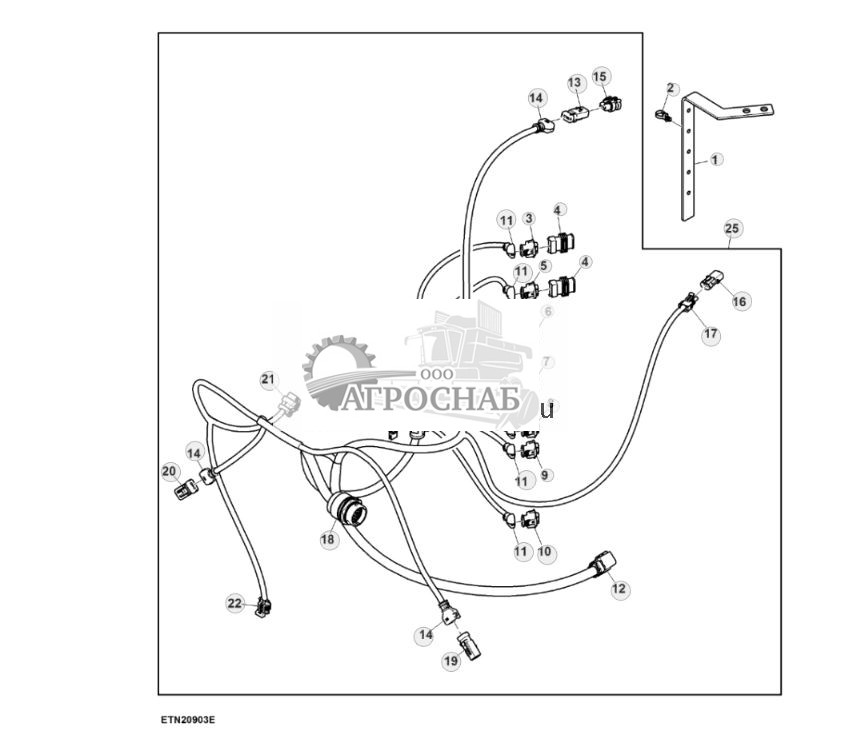 Жгут проводов шасси, со сцепкой, мост с двухступенчатым редуктором - ST832393 808.jpg